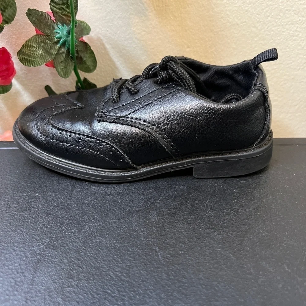 Carter’s Black Oxford Toddler Boys Dress Shoes School Formal Comfort 7